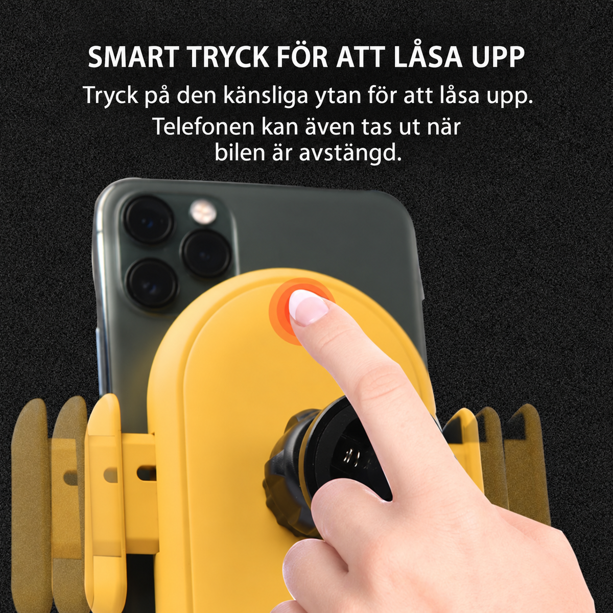 Smart Mobilhållare för Bil med Trådlös Laddning (Infraröd) CarGlow